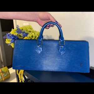 Louis Vuitton Epi Blue Leather bag